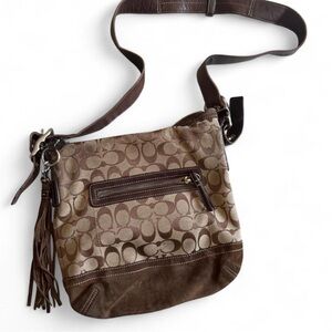 Coach Signature Brown Crossbody Bag